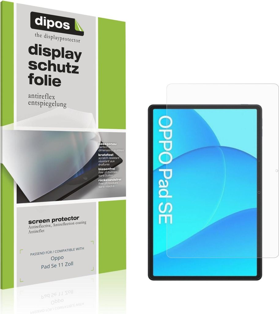 2x Schutzfolie für Oppo Pad Se 11 Zoll matt Produktbild 