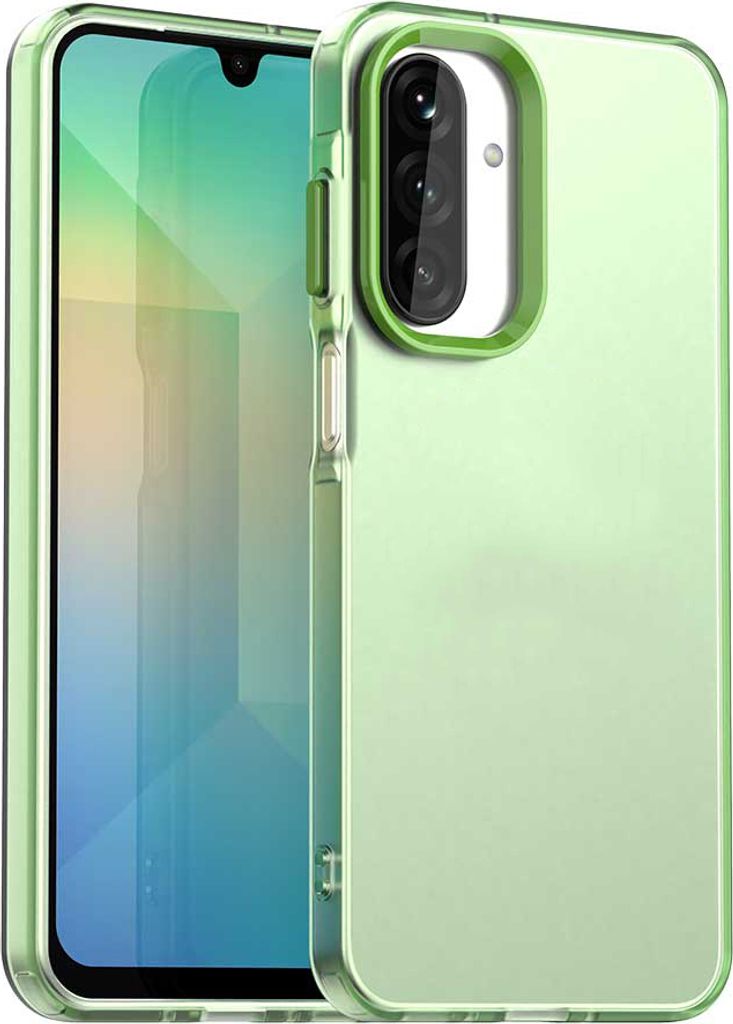 Handyhülle für Samsung Galaxy A26 Schlank Durchscheinend Matt Stoßfest Schutzhülle Grün