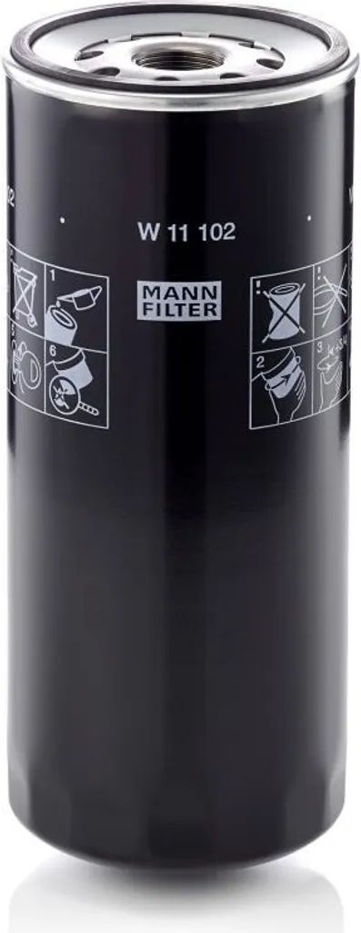 Filtre à huile MANN-FILTER W 11 102 compatible Cruze Panda et Rapid