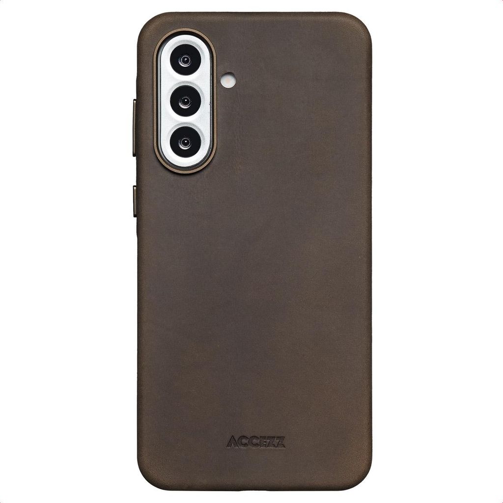 Accezz Vintage Leather Magsafe Backcover voor de Samsung Zdjęcie produktu 