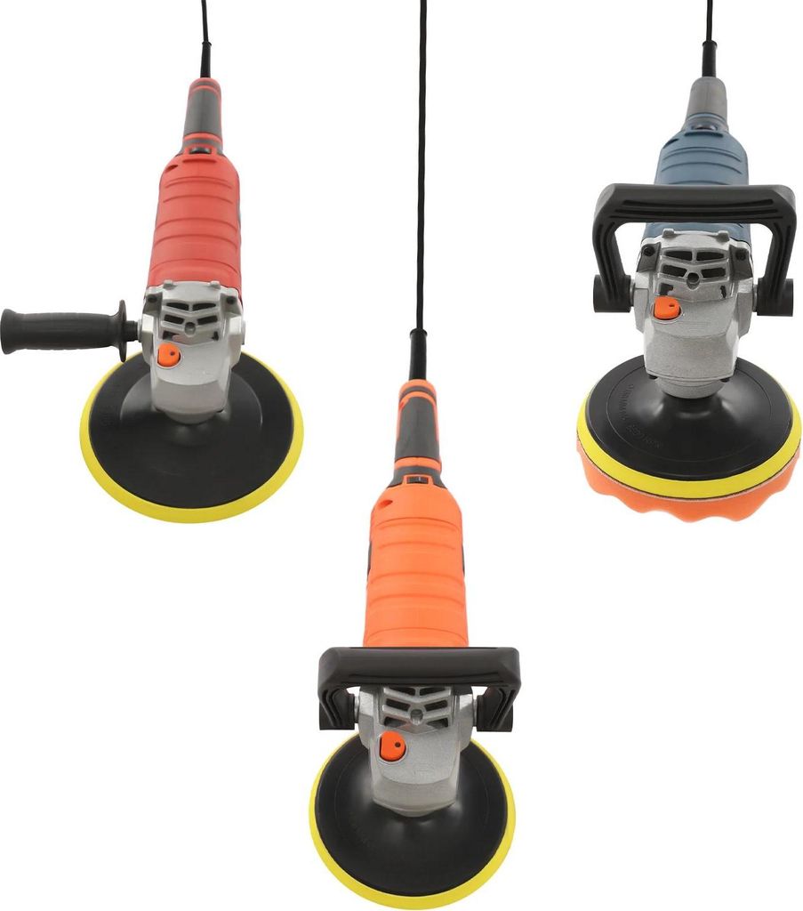 Auto-Poliermaschinen-Set, 7-stufige Drehzahlregelung, 1580 W, 50/60 Hz, 41x15 cm, orange