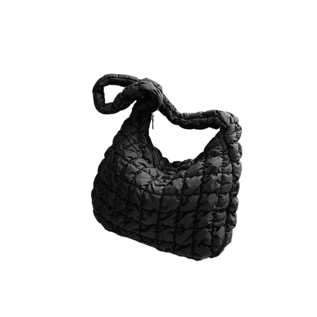 Puffy Tote Borsa da viaggio da donna, trapuntata, a tracolla