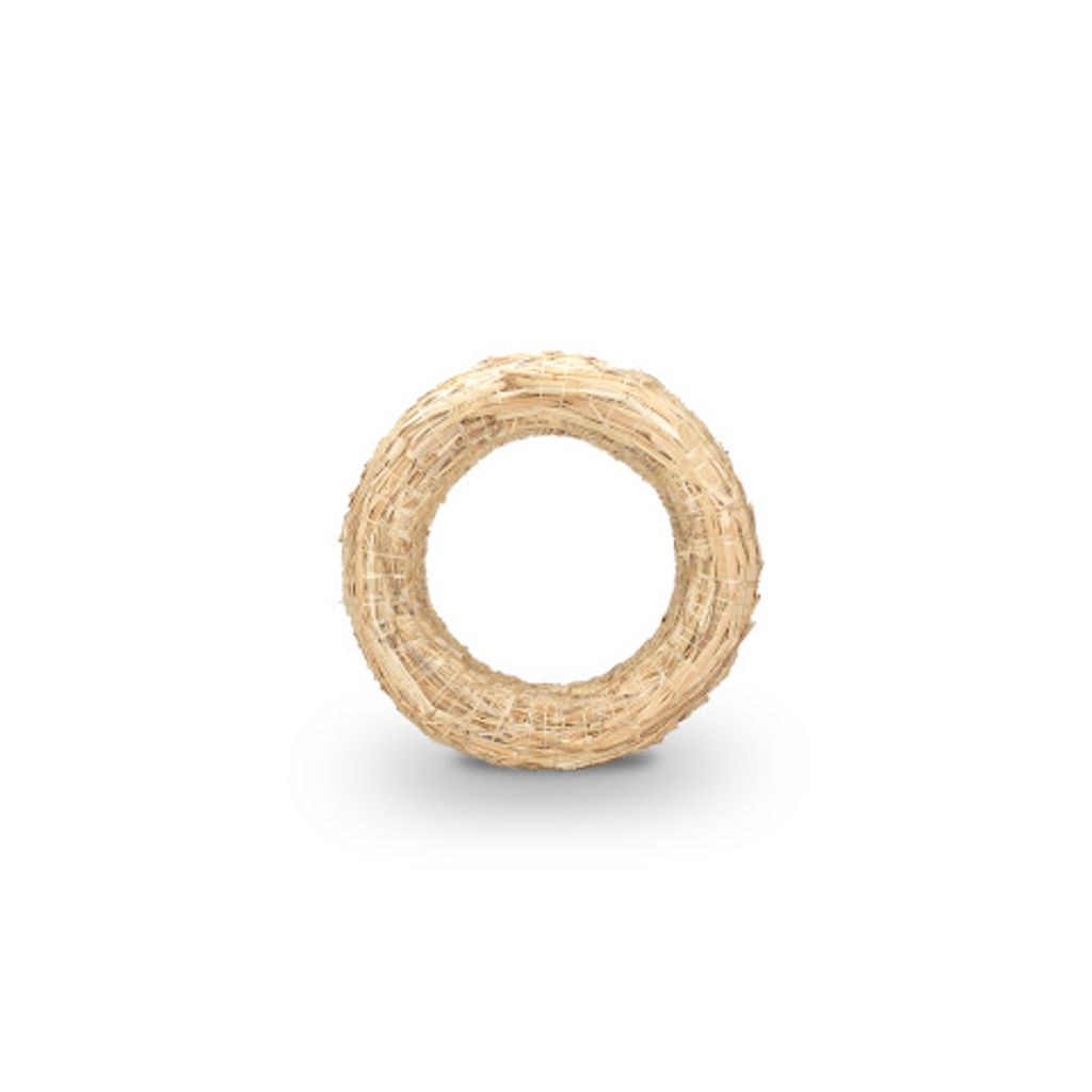 Strohkranz Natur, für Adventskranz Weihnachtskranz Türkranz in 7 Größen zur Auswahl, Größe:Ø 25 x 5 cm