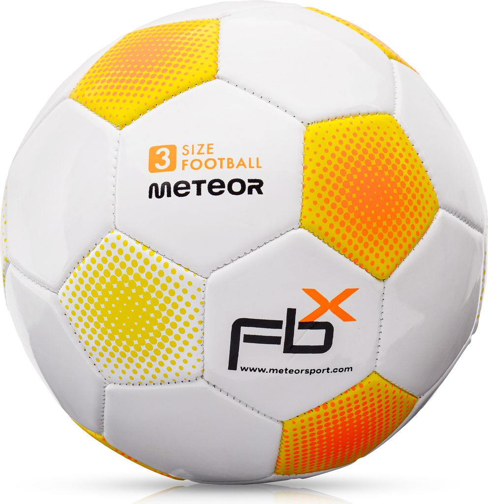 Piłka nożna Meteor FBX 3 biały Zdjęcie produktu 