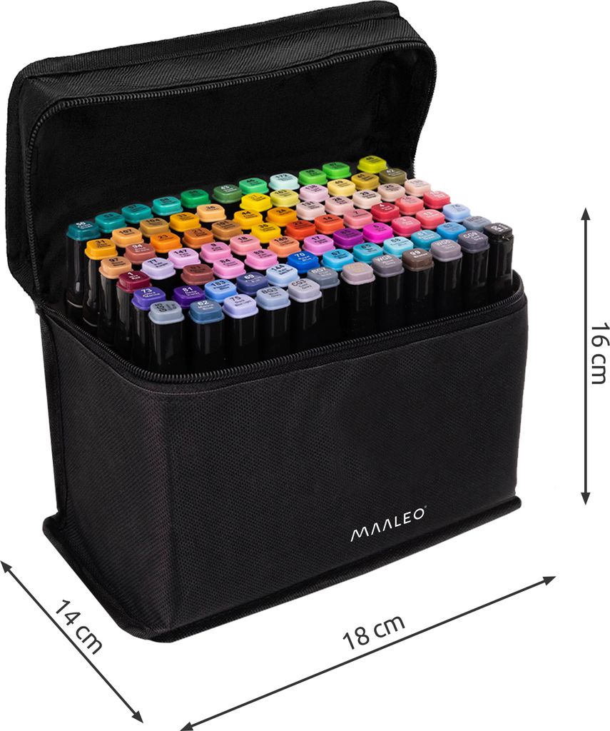 Maaleo Oboustranné popisovače/pera - 80 ks 24103 Obrázek produktu 3