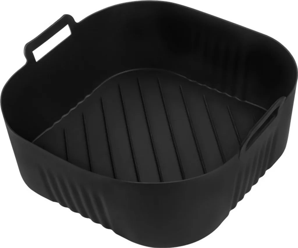 Teglia Air Fryer INF 23x20.5cm - Ricambio Universale Nero Antiaderente