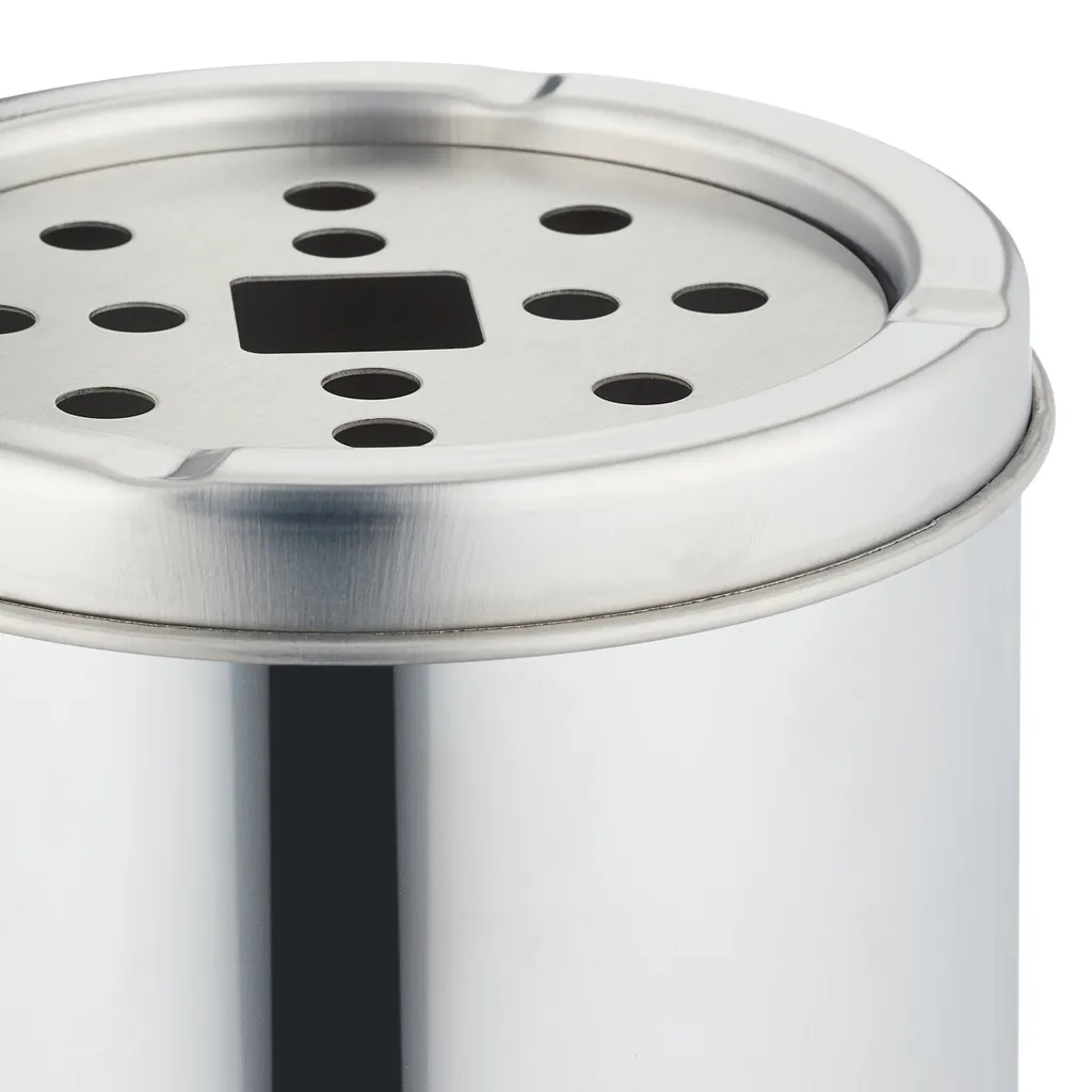 Cendrier debout Relaxdays en acier inoxydable robuste pour extérieur - 7