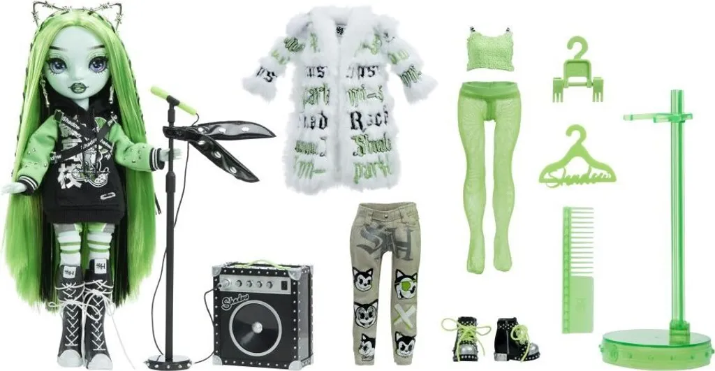 Harley Limestone Rainbow High - Poupée Articulée Style Néon Vert Vision