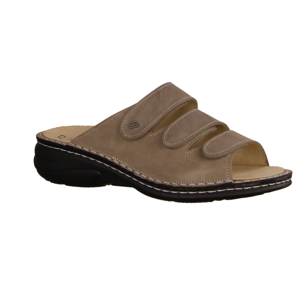 Sandalias Finn Comfort Hellas Para Mujer - Cuero, Cierre De Velcro, Suela De Goma Y Plantilla Extraíble