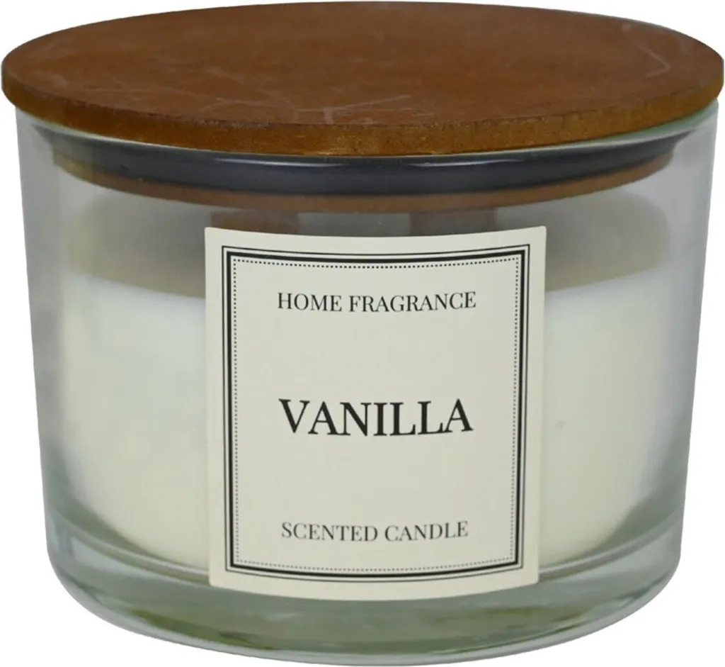 Grandes bougies parfumées 16x9cm en verre, lot de 12 senteurs de Noël