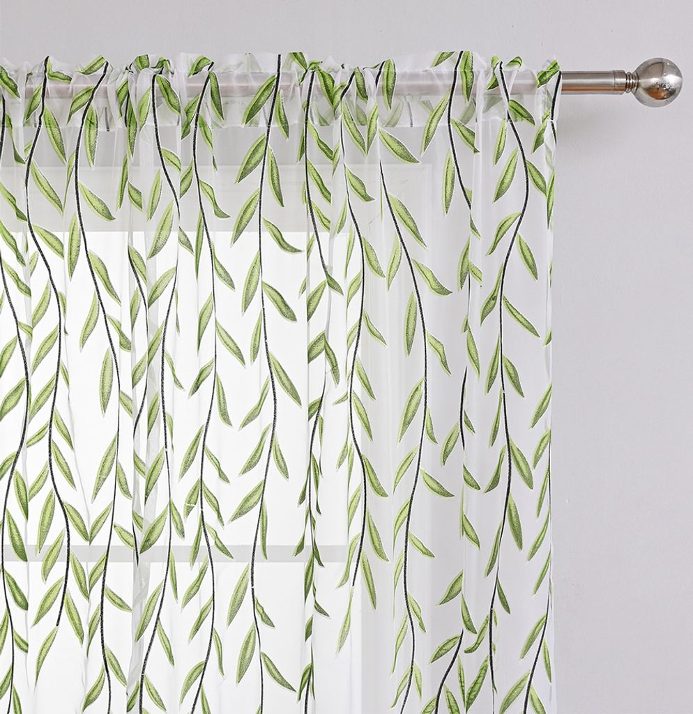 Willow Leaves Sypialnia Wiele rozmiarów Pojedynczy panel z Zdjęcie produktu 5
