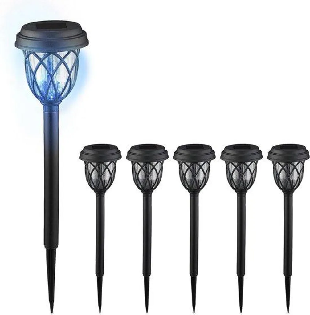 Lot de 6 lampes de jardin LED pour baliser et sécuriser vos chemins