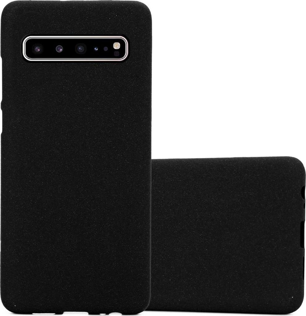 Cadorabo Schutzhülle für Samsung Galaxy S10 5G Hülle in Schwarz Handyhülle TPU Etui Cover Case