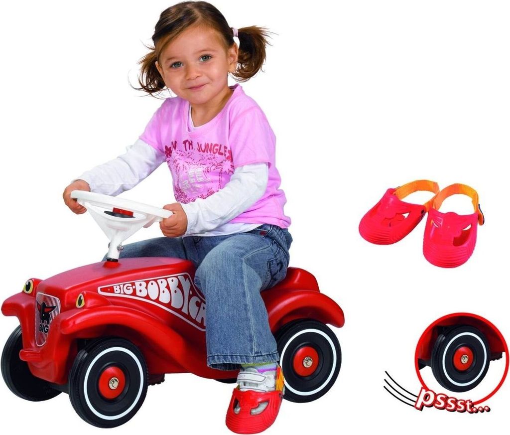 Big Bobby Car Classic z oponami Whisper czerwony 56053 Zdjęcie produktu 4