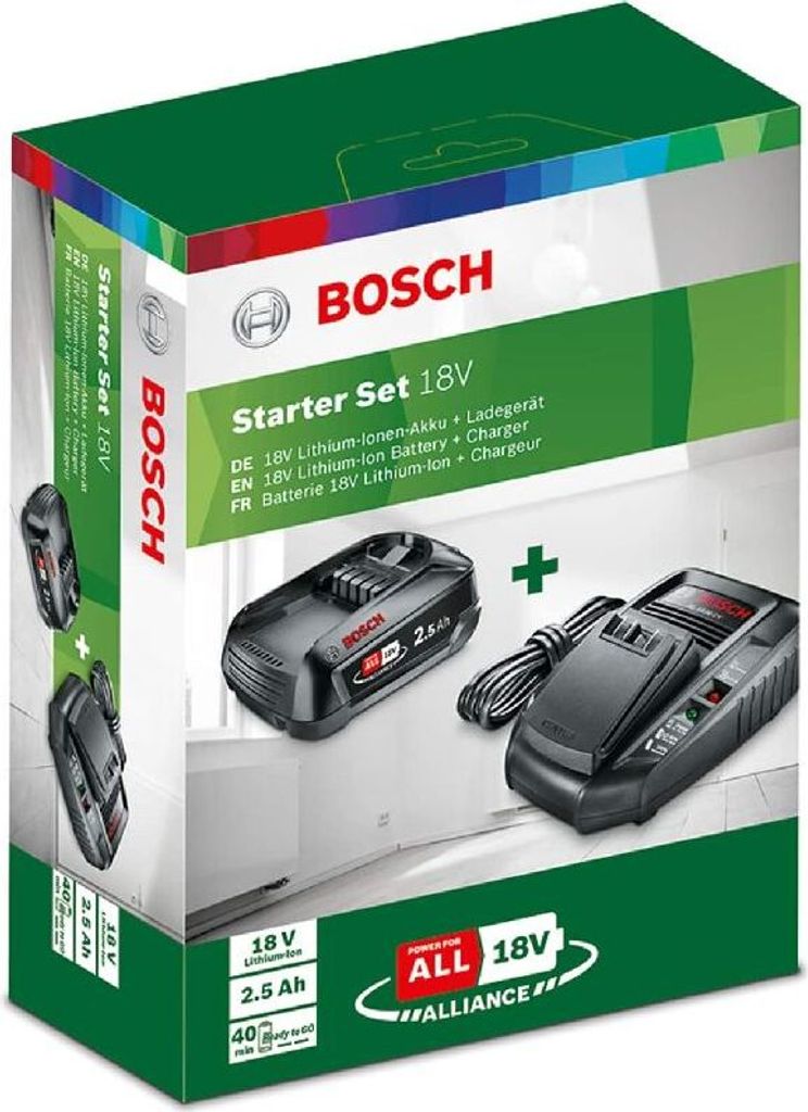 Bosch Akku Starter-Set: 1 x PBA 18 Volt, 2.5 Ah W-B und AL Produktbild 19