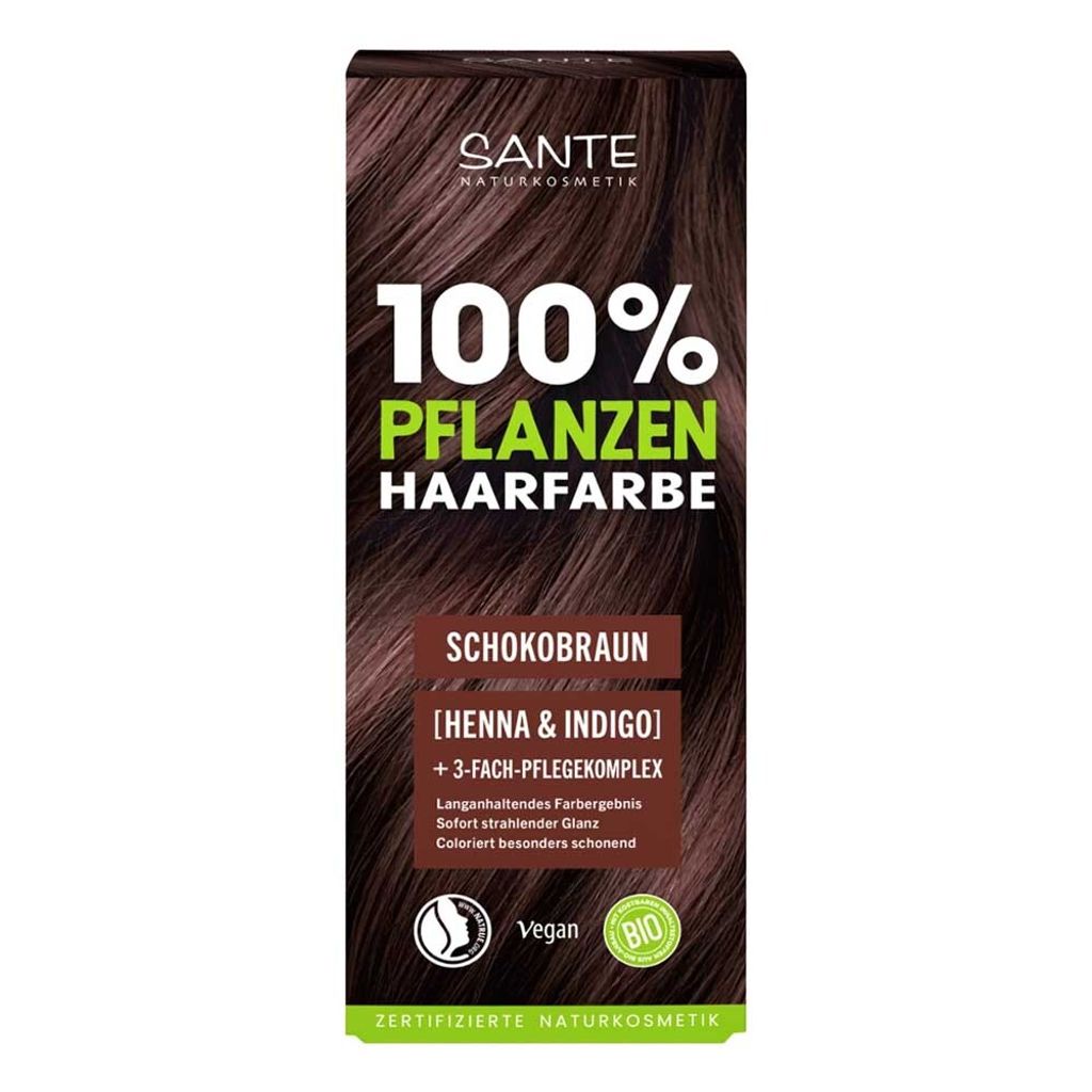 SANTE SCHOKOBRAUN Kräuter-Haarfärbepulver Produktbild 