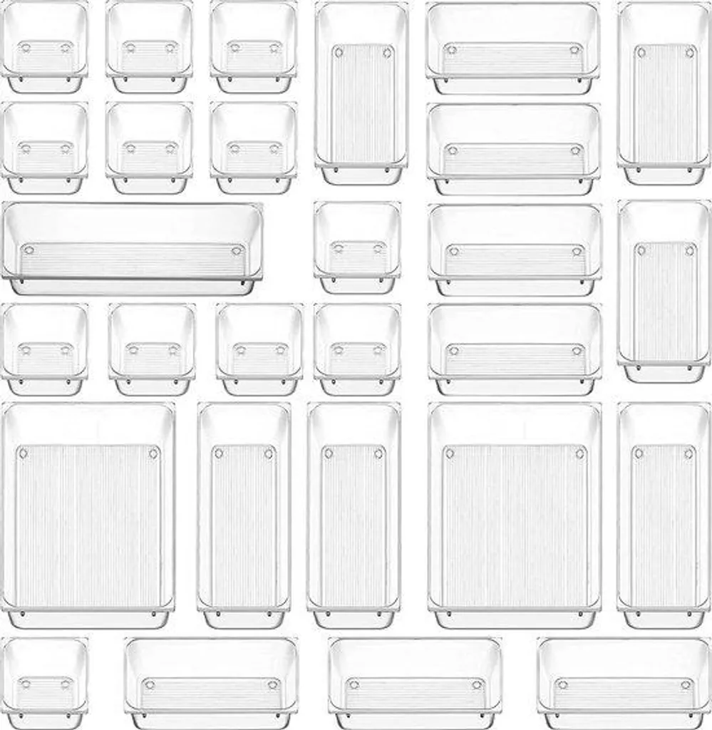 Organiseur multifonctionnel pour tiroir fini le désordre - 28 pcs