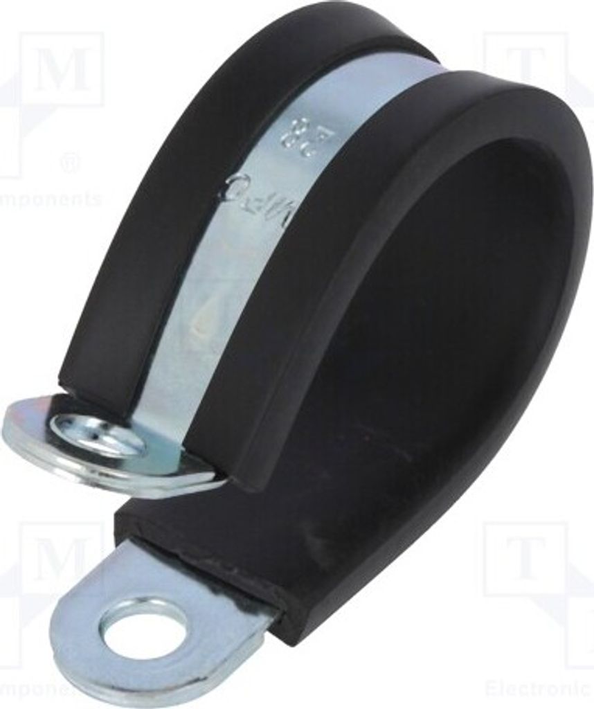 1x Schelle W: 15mm ØÖffn.Mont: 6,4mm ØBündel: 28mm W1 LKD12815 Schlauchschellen