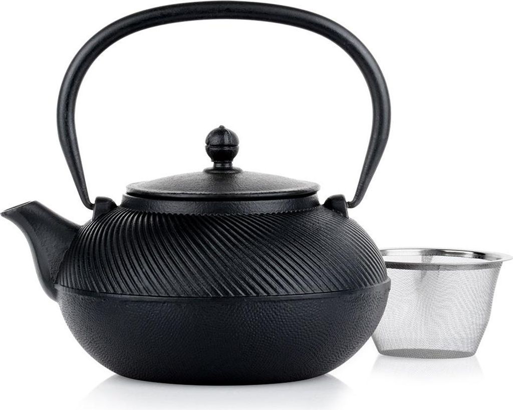 Teekessel mit Teesieb, Gusseisen, emailliert, CAST LINE, 1 l