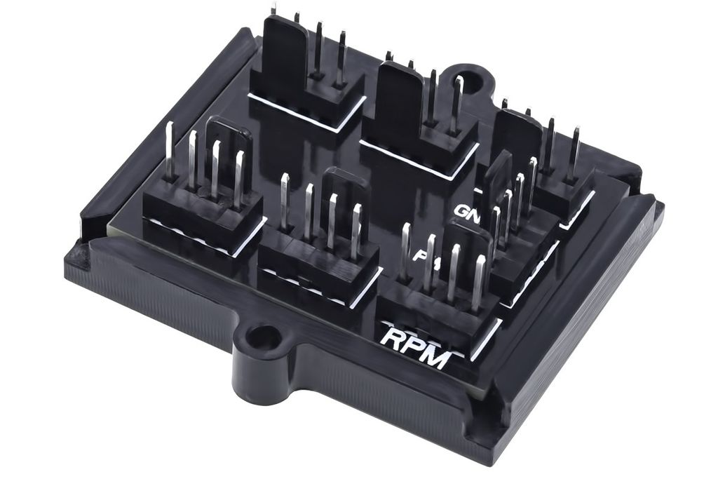 Phobya 1011224, Kabelsplitter, Schwarz, 1 Stück(e), 1 x 4-pin PWM, 6 x 4-pin PWM