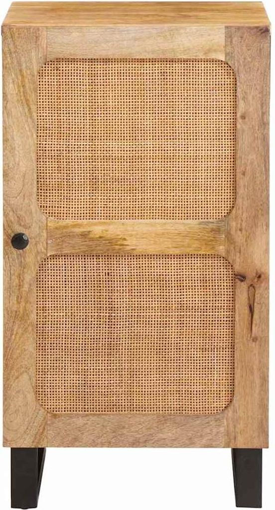 Sideboard mit Speicher Braun 40 x 33 x 75 cm Massivholz Mango