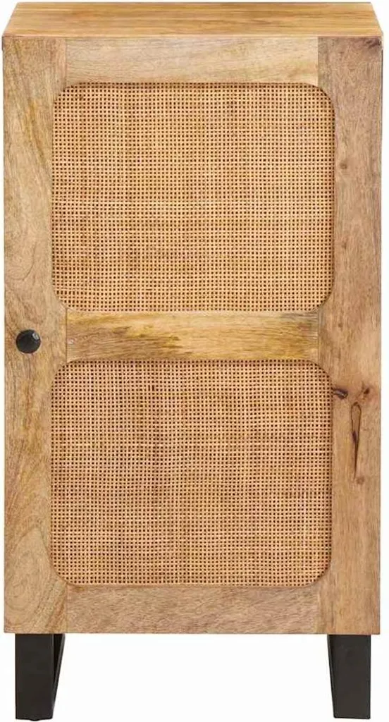 Credenza Marrone 40x33x75 cm in Legno Massello di Mango | Mobili Bio