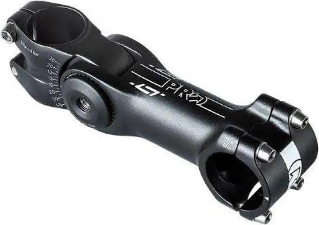 Potence PRO LT réglable noire pour cintre de vélo de route et VTT