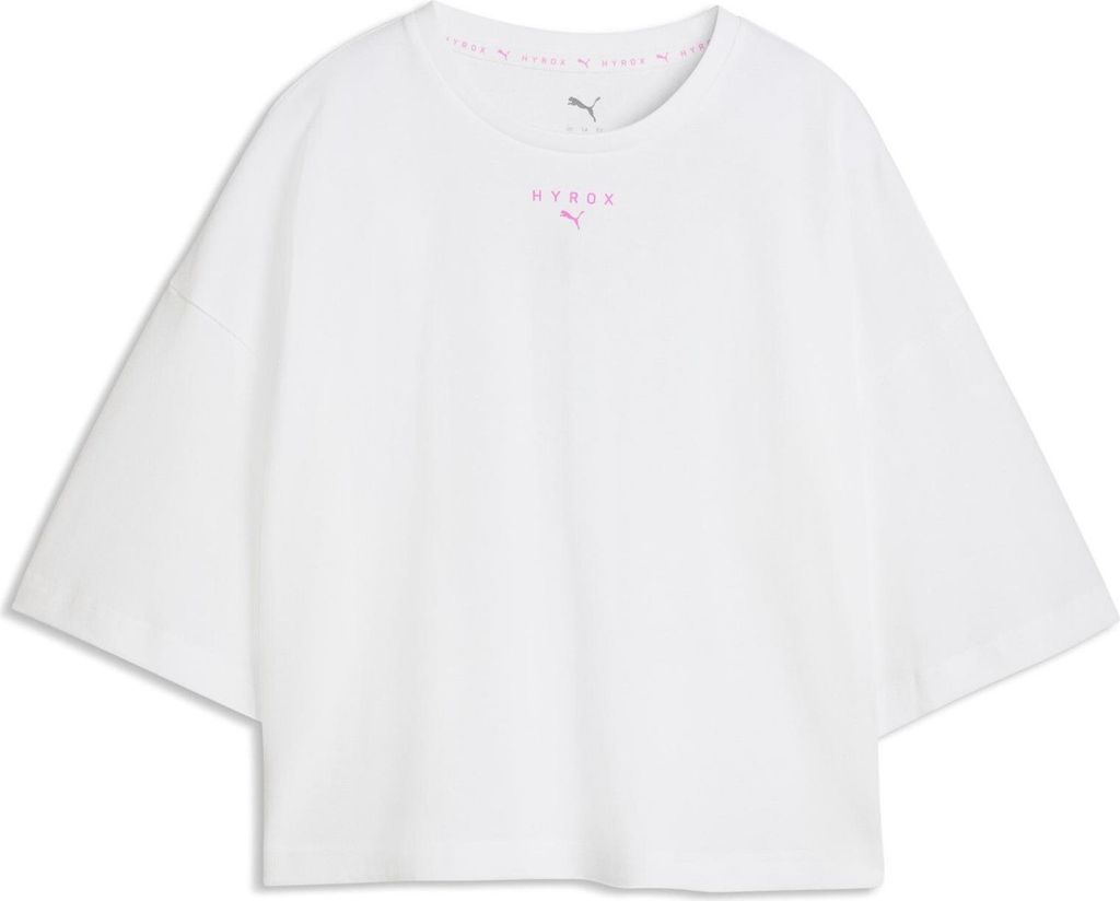 Puma X Hyrox Lifestyle Cropped Kurzarm-t-shirt Weiß S Frau Weiß S
