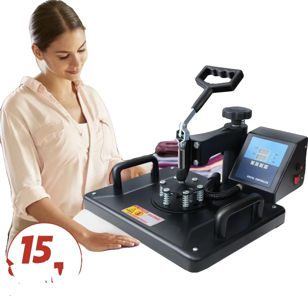 Presse à chaud pro 1250W - Finis les transferts qui se décollent
