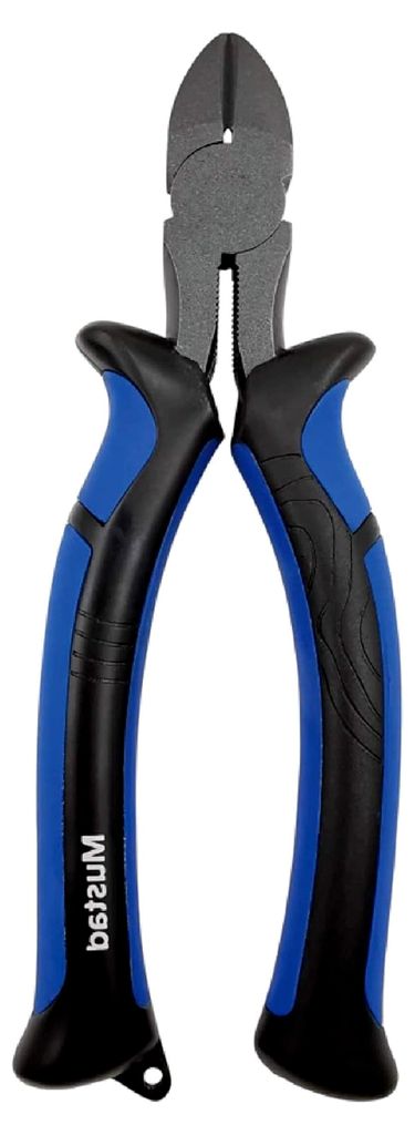 MT107 Seitenschneider, kompakt und langlebig, doppelt geformte Griffe, Blau, 15,2 cm