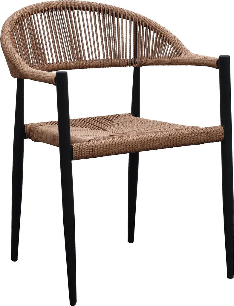 Aménager votre extérieur avec la chaise de jardin Canari noir naturel