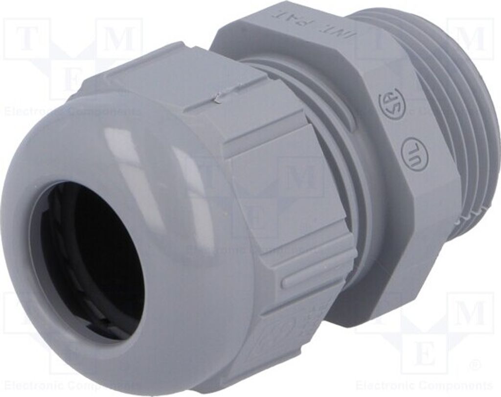 5x Kabelverschraubung IP68 Mat: UL94V-2 53015040 n grau