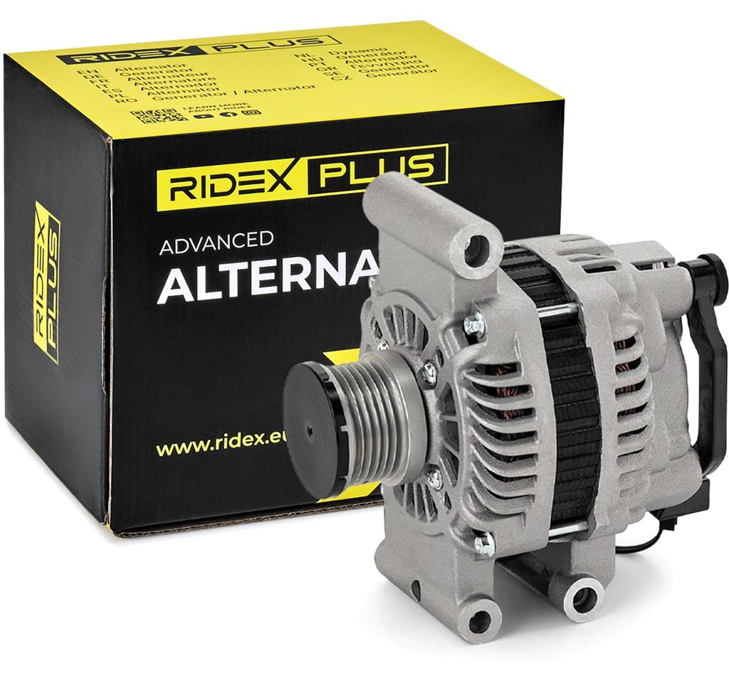 RIDEX PLUS 4G0341P Lichtmaschine Generator LiMa 80A 14V passend für PEUGEOT 2008 Kombi (CU) 207 (WA, WC) 207 CC (WD) 208 I Schrägheck (CA, CC) 20...