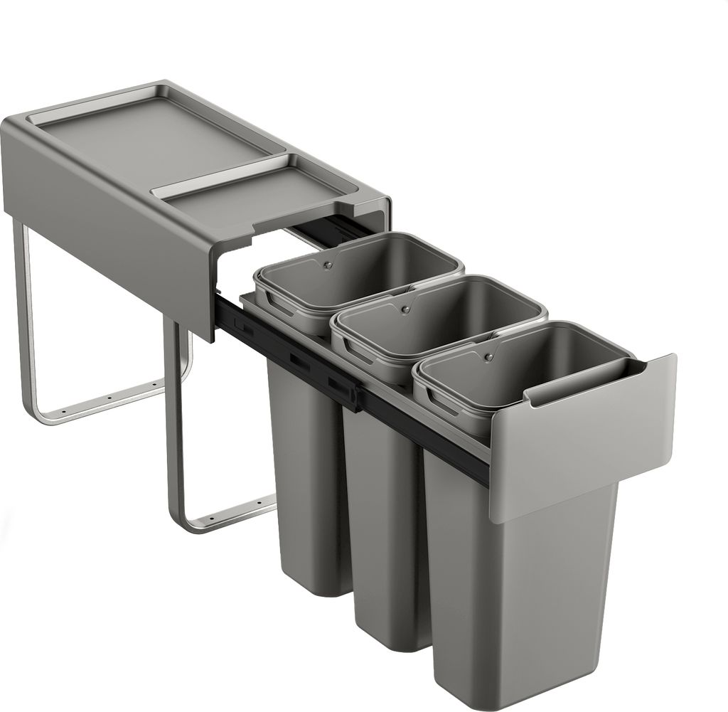 SVITA EM3x10 Einbaumülleimer 30L (3x10L) 3 Fächer mit Produktbild 