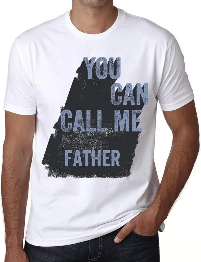 Herren Grafik T-Shirt Du kannst mich Vater nennen – You Can Call Me Father – Öko-Verantwortlich Vintage Jahrgang Kurzarm Lustige Druck Geburtstag