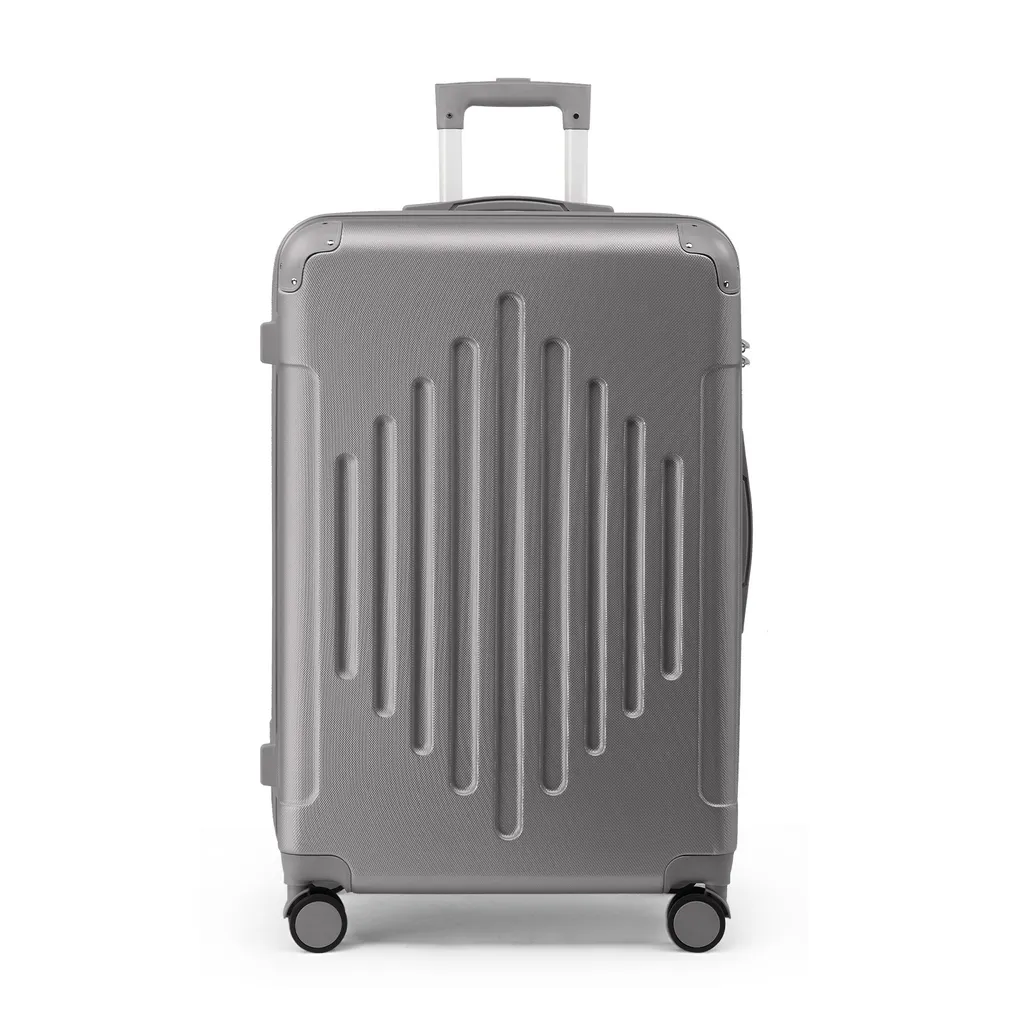 FCH Trolley Rigido Grigio Scuro 55x40x20 Ruote 360° | Bagaglio a Mano