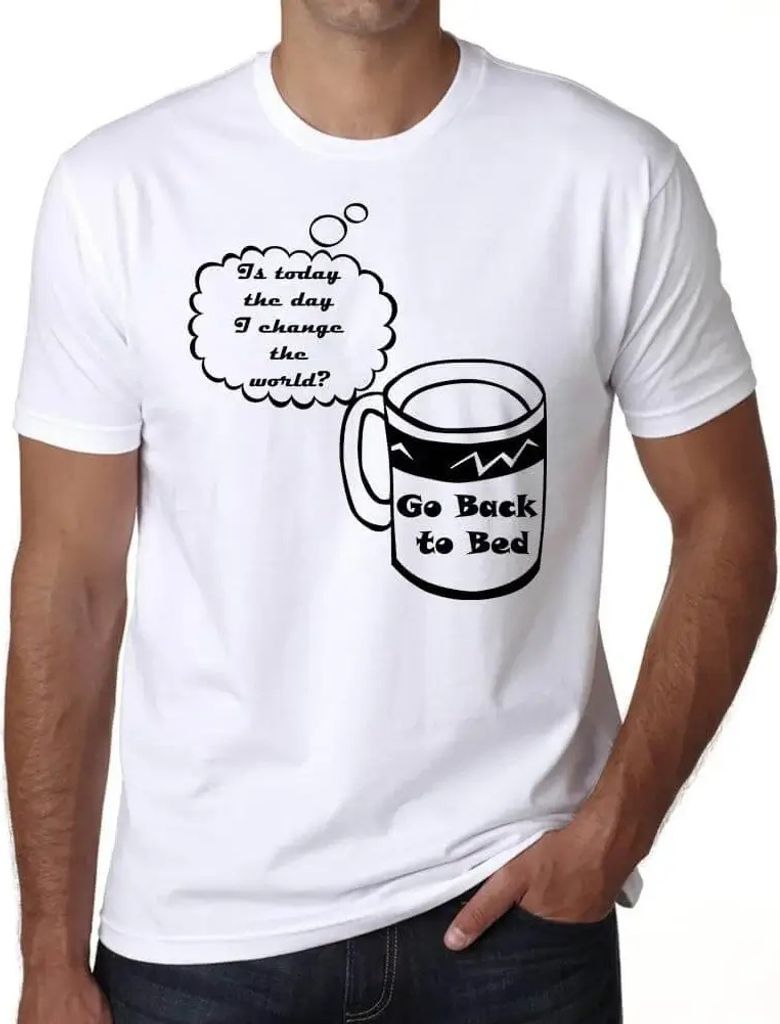 Herren Grafik T-Shirt Ist heute der Tag – Is Today The Day – Öko-Verantwortlich Vintage Jahrgang Kurzarm Lustige Druck Geburtstag Geschenk Mann