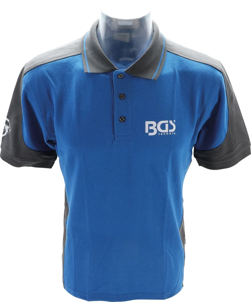 Polo Noir BGS® XXL en Maille Piquée Haute Résistance pour Professionnel