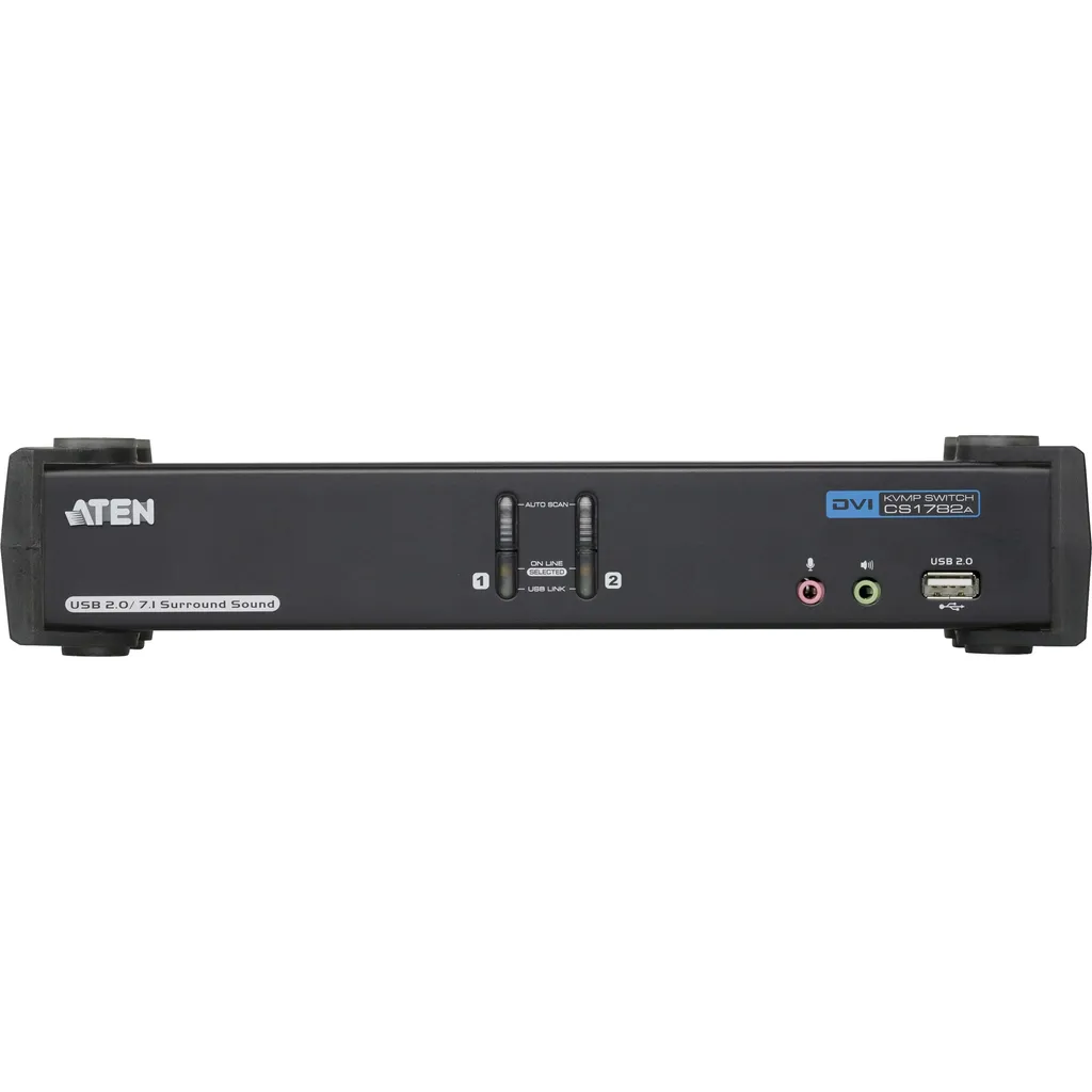 Aten CS1782A : Solution KVM pour 2 PC DVI sans Perte de Qualité Audio - 3