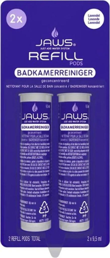 Jaws Refill Pods Badreiniger | Refill-Konzentrat | Badezimmerreiniger-Konzentrat, Zitrusduft