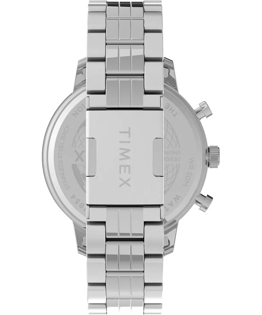 Timex Chicago TW2V01600 Argento: Cronografo Uomo Elegante Acciaio - 5
