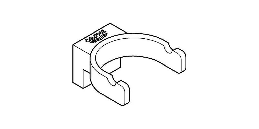 Grohe Selection 41049 - Gancio Doppio Cromato per Bagni di Lusso