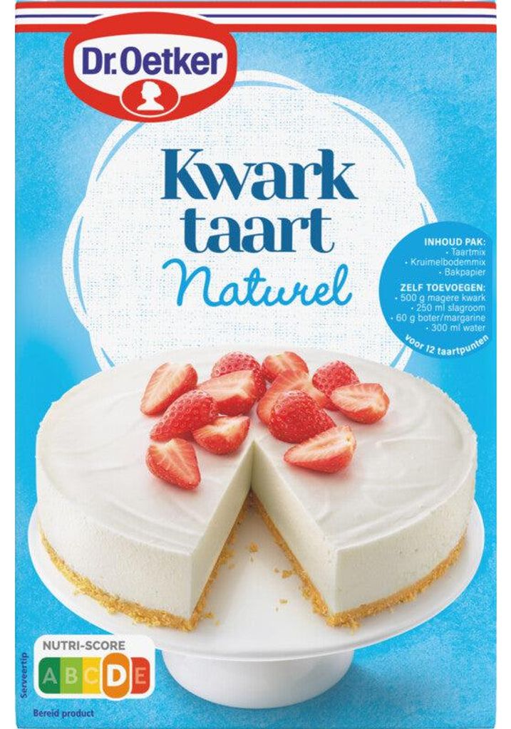 Dr. Oetker Kwarktaart Naturel 408g – Preparato cremoso per Immagine del prodotto 