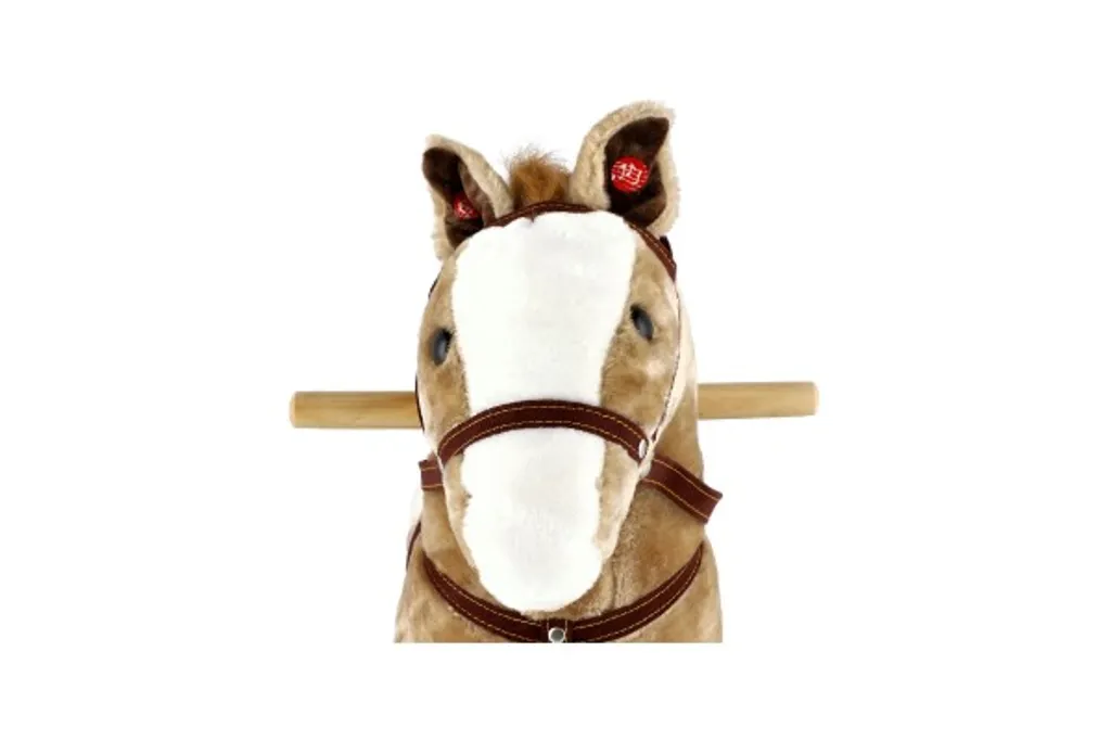 Cadeau idéal : Cheval à bascule interactif 71cm pour chambre d'enfant