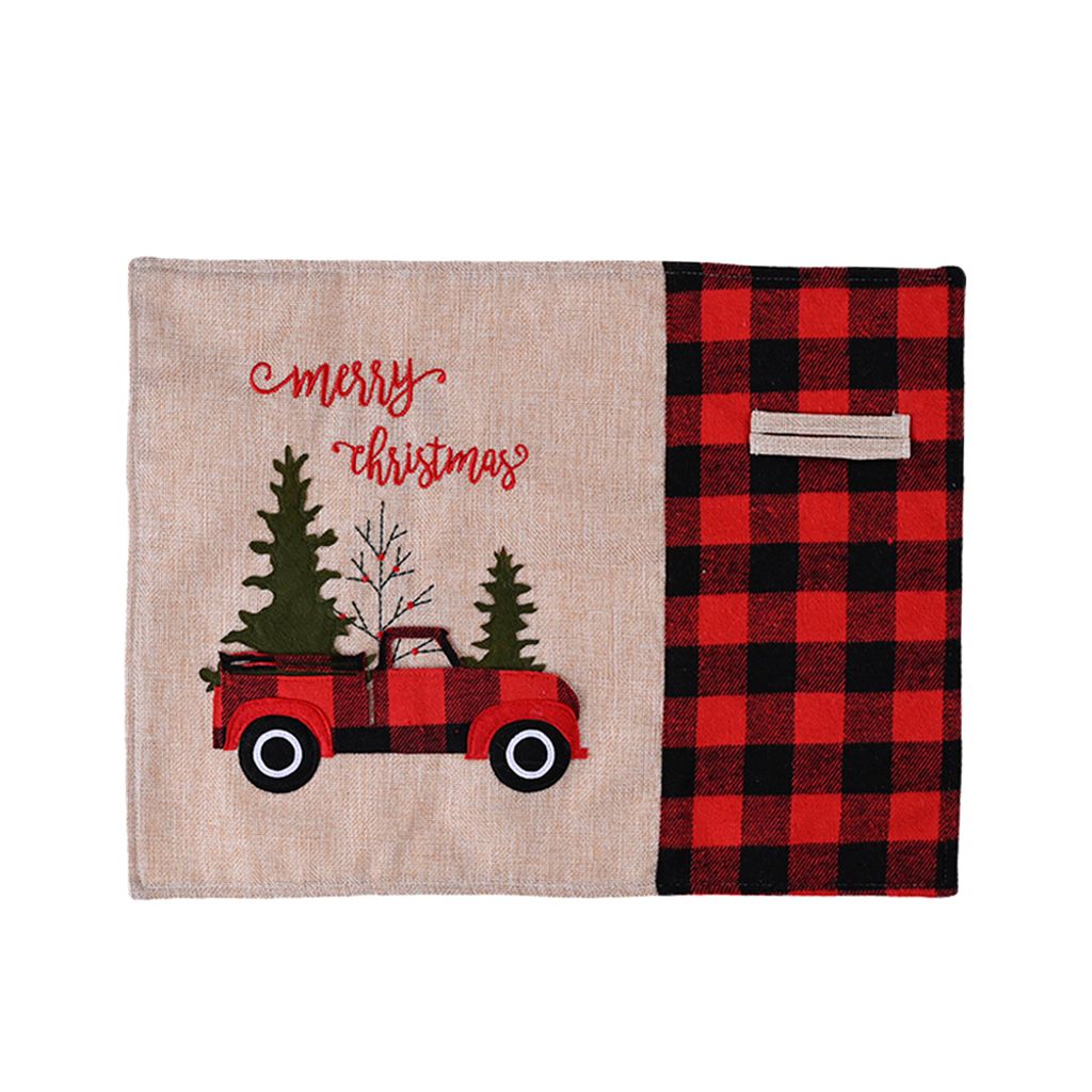 Weihnachtsbaumrockstuhl Cover Strock Tablemat Tischläufer Weihnachtsdekoration-Tischset