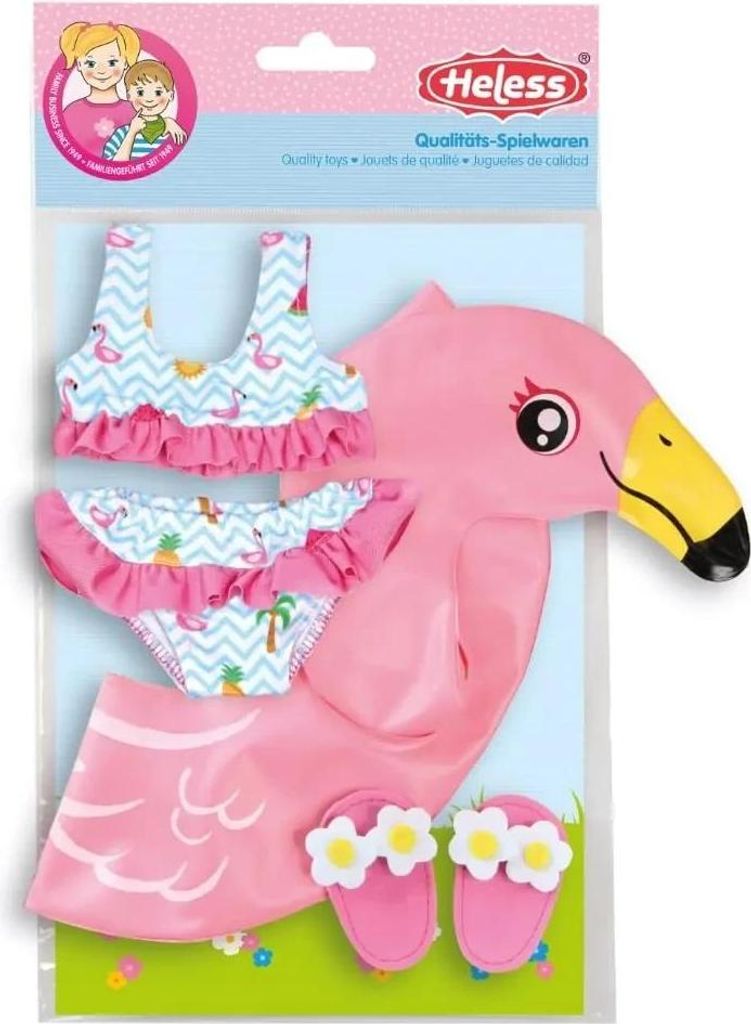 Set da bagno per bambole Flamingo Ella, dimensioni 35-45 cm Immagine del prodotto 