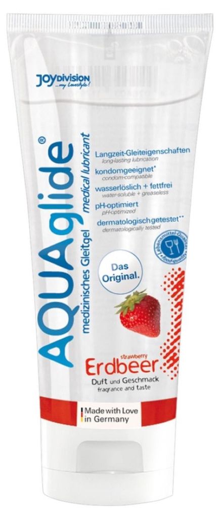 Joydivision Aquaglide - Lubrificante Alla Fragola 100 Ml Immagine del prodotto 