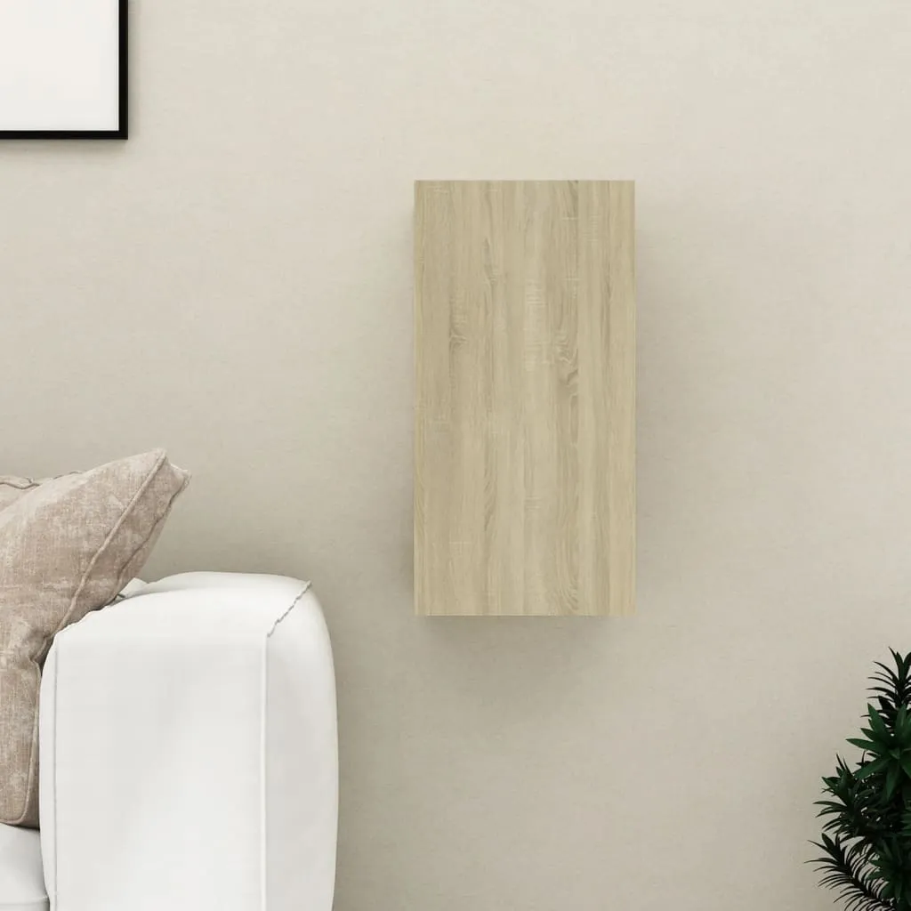 Mobile Porta TV Sospeso vidaXL Sonoma 60cm | Design Moderno Materiale Legno - 2
