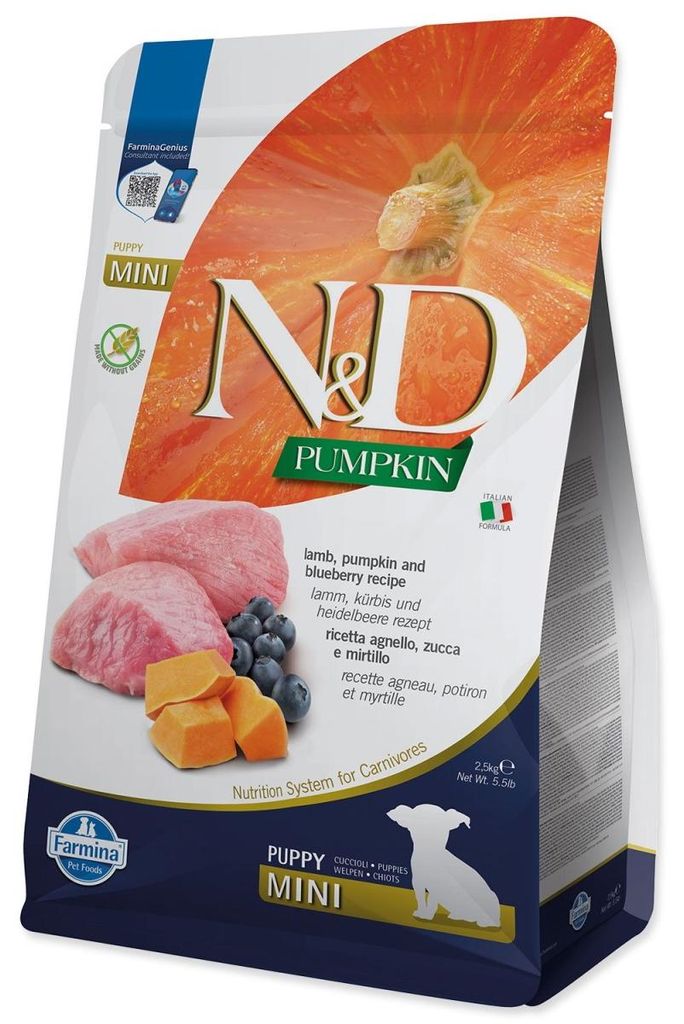 Karma N&D Puppy Mini Grain Free Pumpkin Lamb & Blueberry Zdjęcie produktu 