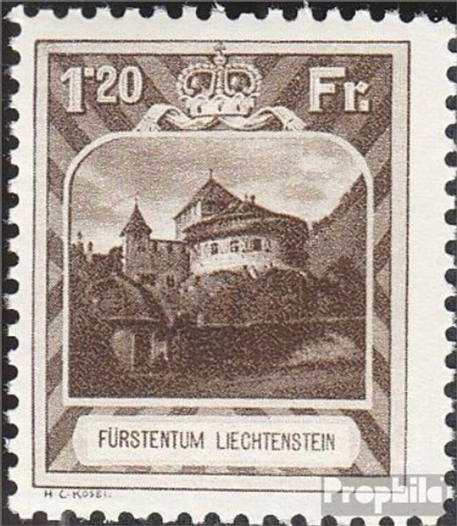 Briefmarken Liechtenstein 1930 Mi 105A mit Falz Produktbild 